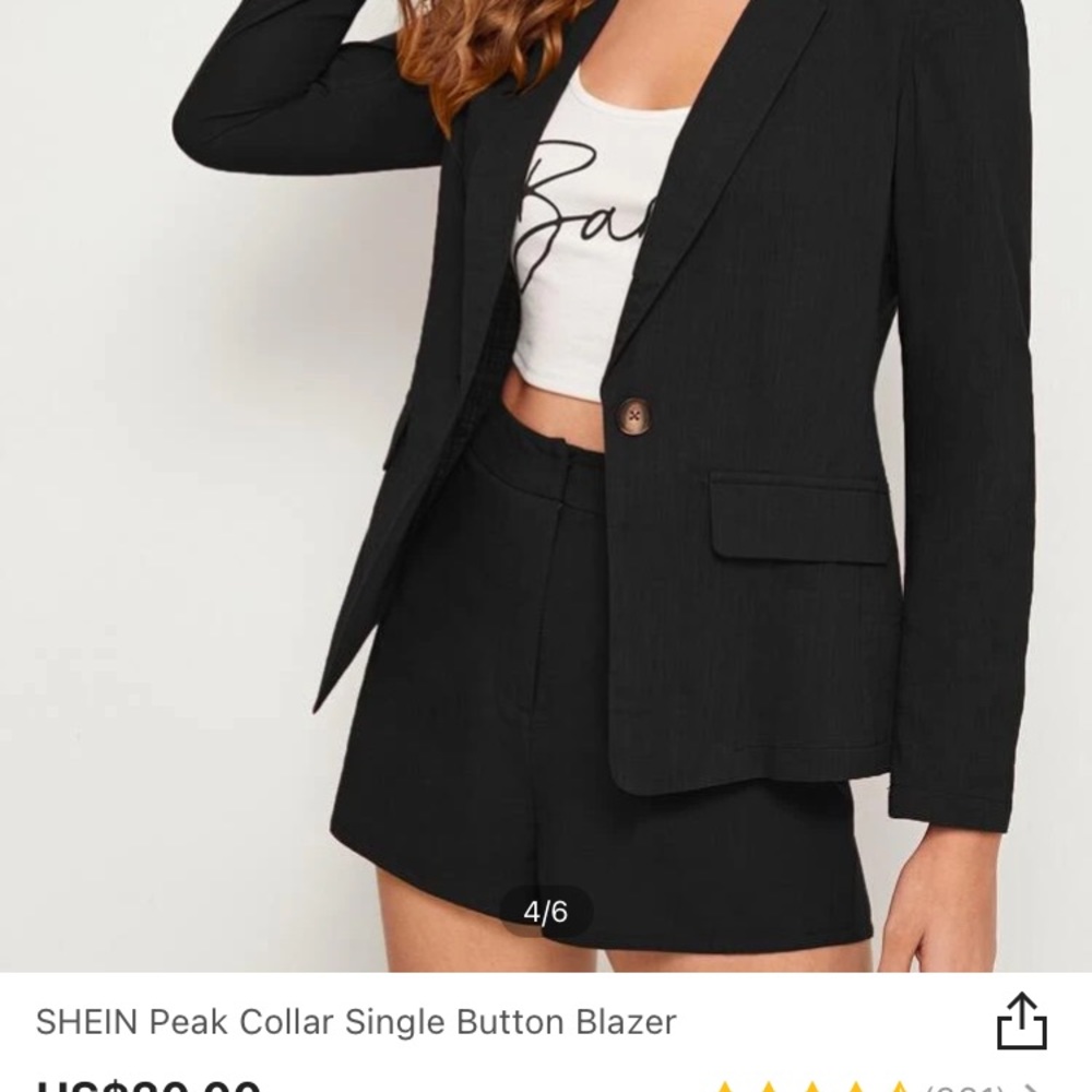 Single button blazer - Picture 4 of 8